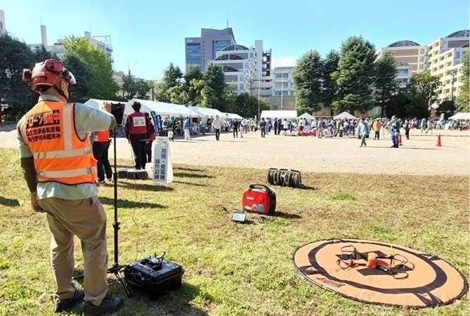 ドローン体験イベントの様子